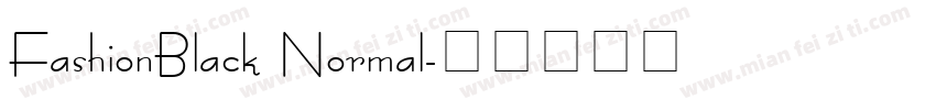 FashionBlack Normal字体转换